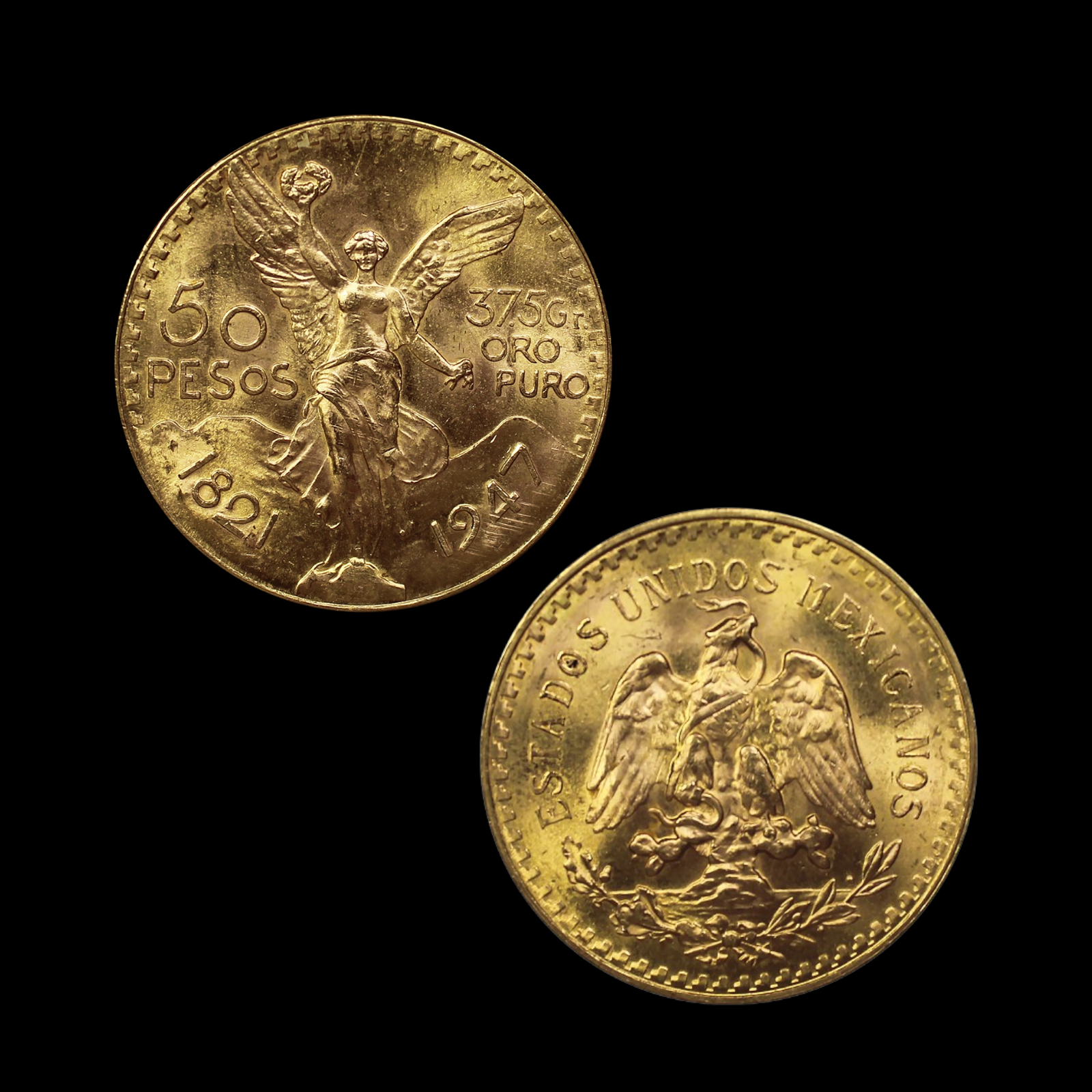50 pesos mexicain or, grande pièce d'investissement