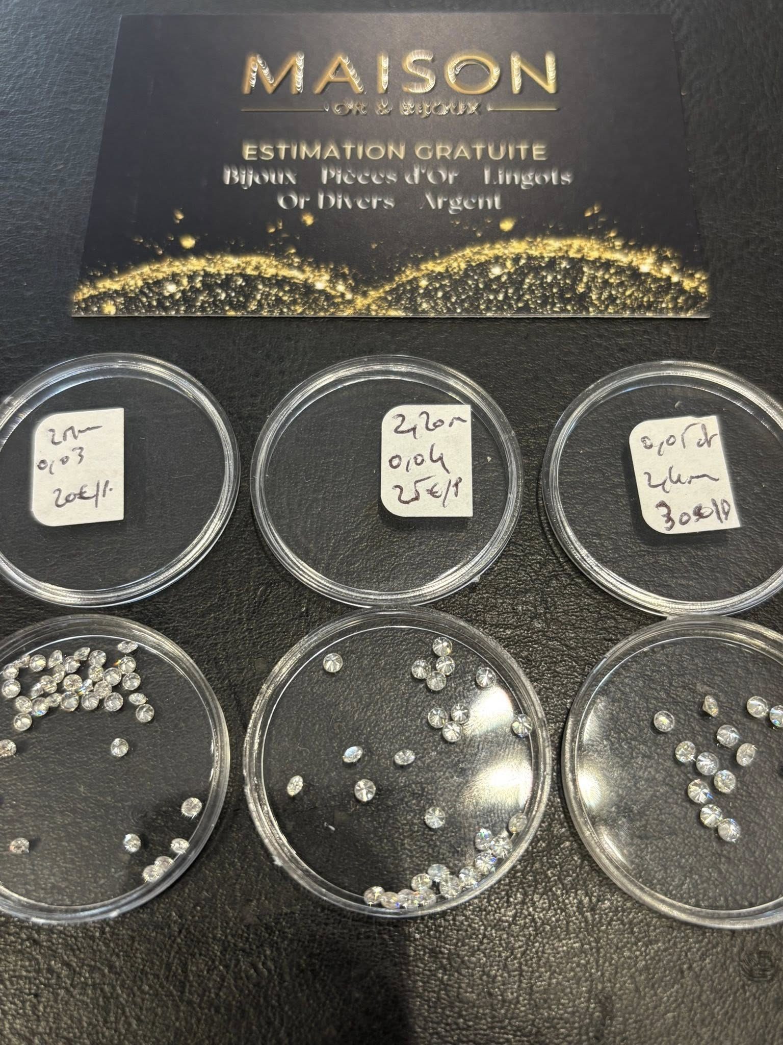 Diamants certifiés GIA — sélection pour bague de fiançailles à Cannes