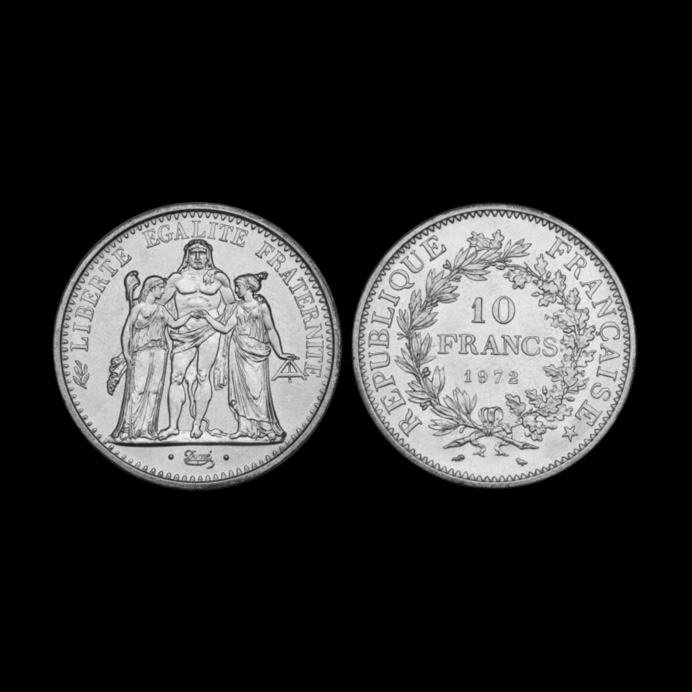 Pièce de 10 francs Hercule en argent (1965-1973)
